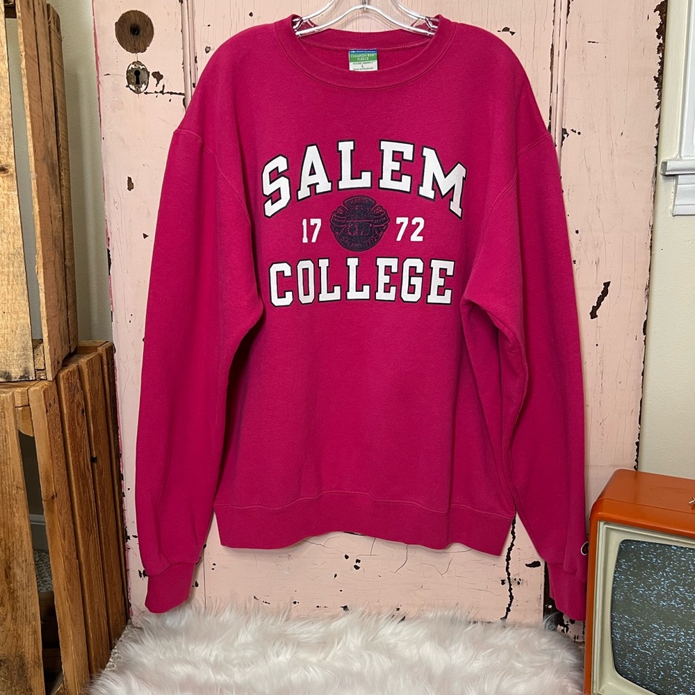 Vintage Salem College Champion Pink Sweatshirt